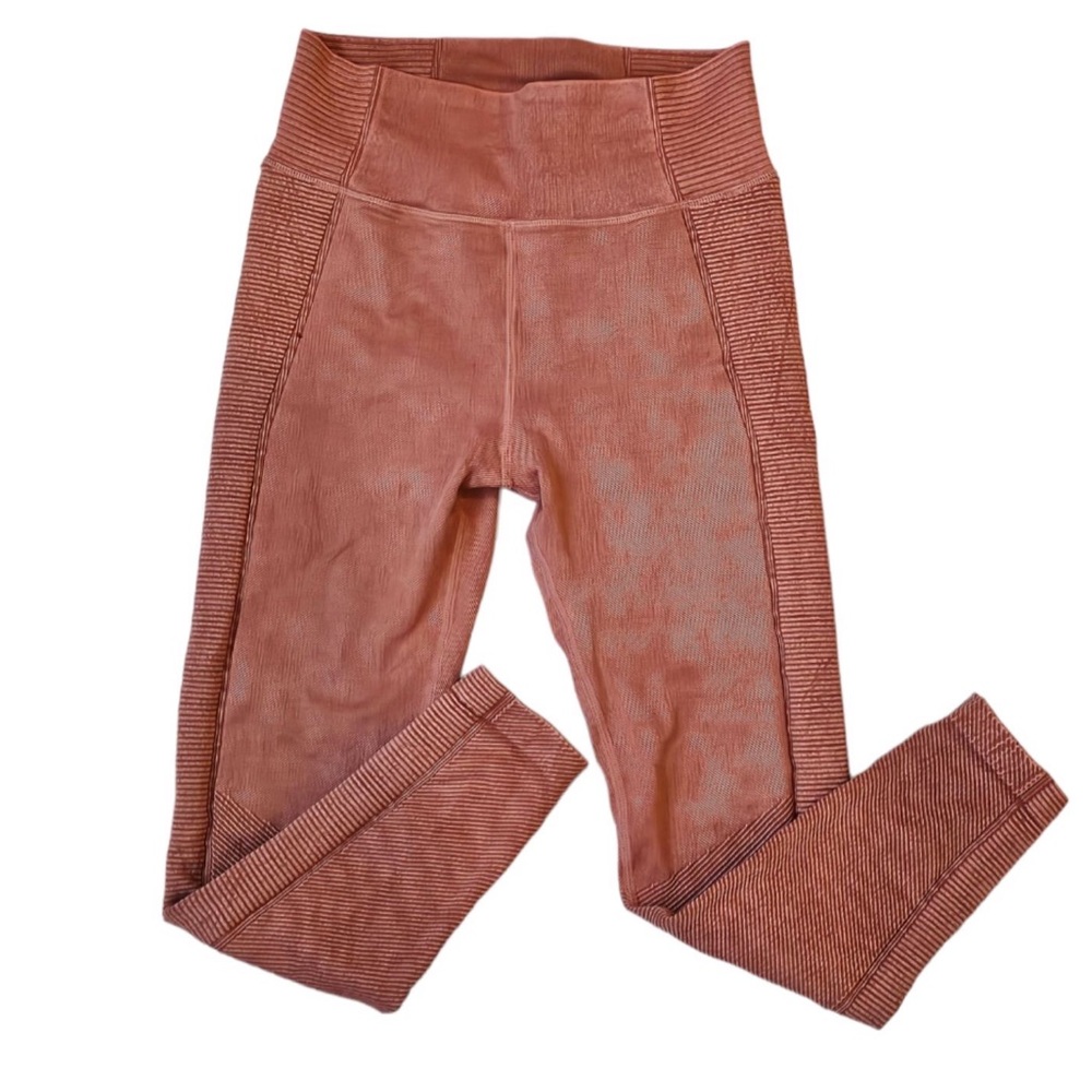 Offline by Arie Legging Seamless Ribbed High Waist Size Sm/P Berry Orange